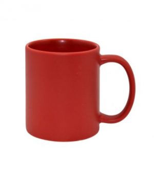 (B11C-FR) Чаша мат цела во боја (црвена)