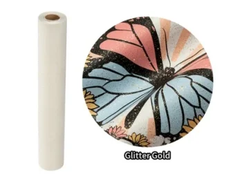 DTF Glitter Transfer Film (30cm*10m, Glitter Gold)