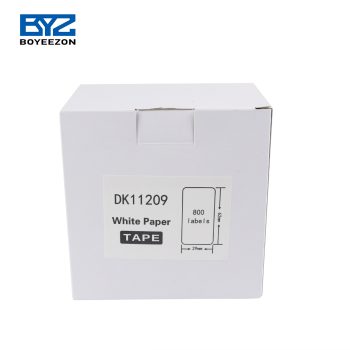 Ролна за Brother DK11209 (62mm x 29mm x 800парчиња) - Црно на Бело