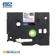 Сатенски ленти за Brother TZc-RE34/E44 (12/18mm x 4m) - Златно на Розево