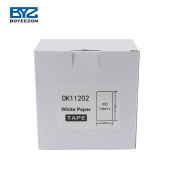Ролна за Brother DK11202 (62mm x 100mm x 300парчиња) - Црно на Бело