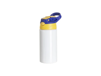 (BLH15W-500BL) Термос за вода (бел) со жолто/плаво капаче 500ml/17oz