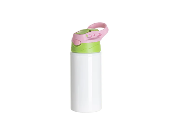 (BLH15W-500GR) Термос за вода (бел) со зелено/розево капаче 500ml/17oz