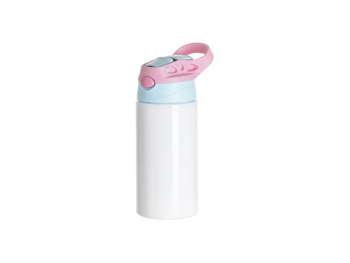 (BLH15W-500PK) Термос за вода (бел) со светло плаво/розево капаче 500ml/17oz