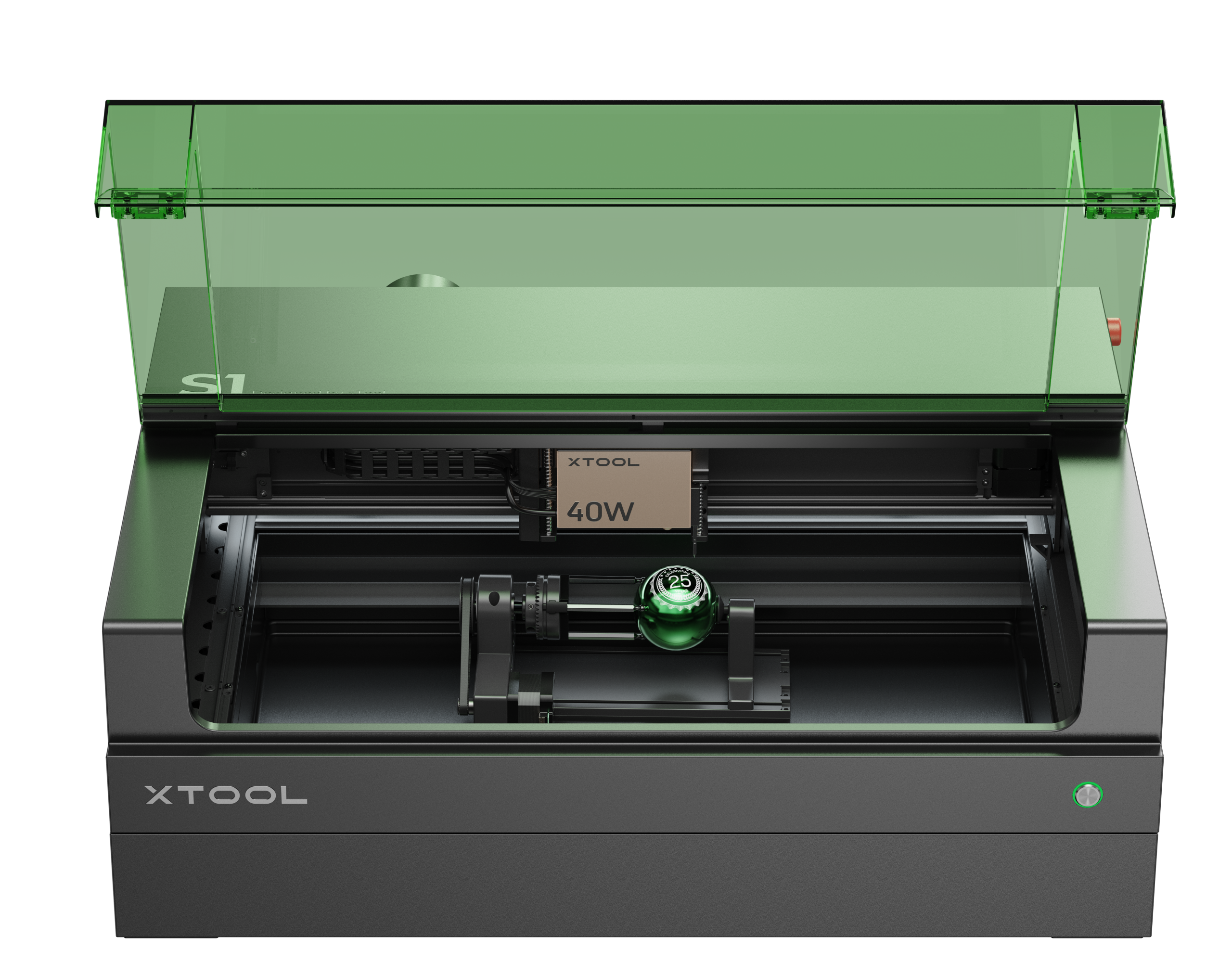 S1 with rotary attachment Ласер xTool S1
